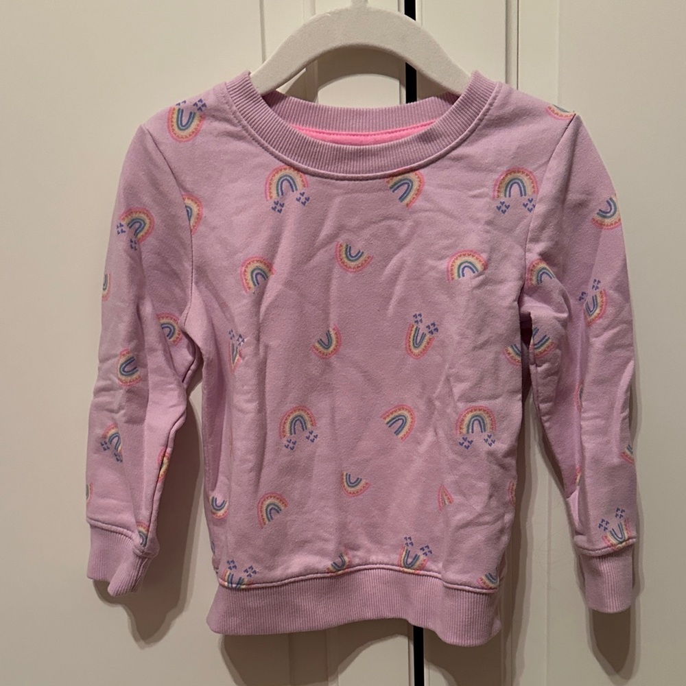 Cat & Jack Rainbow Print Kids Sweatshirt 2T